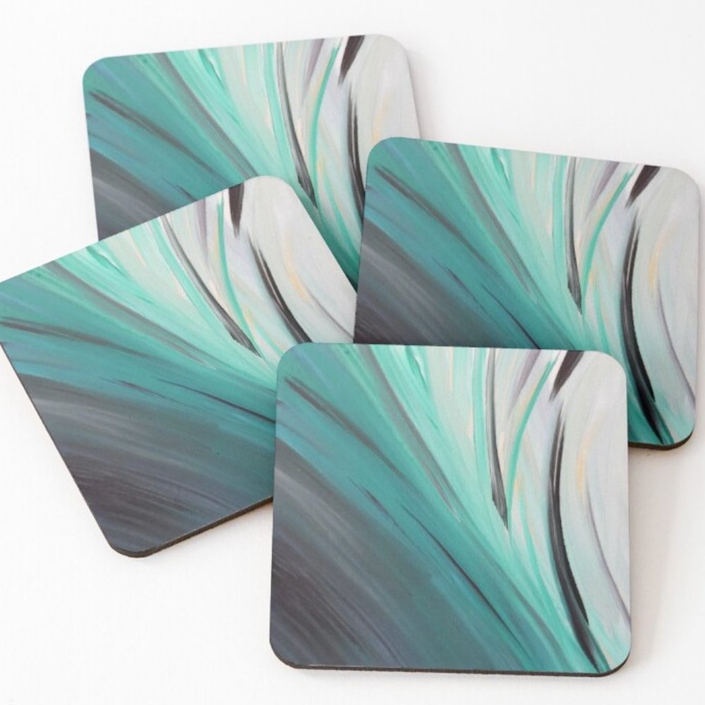 Set of 4 Coasters "Caribbean Calm"